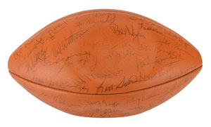 Lot #8365  Green Bay Packers 1972-73 Team-Signed Football - Image 2