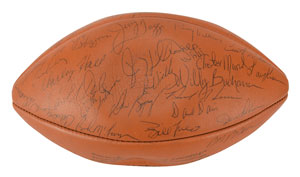 Lot #8365  Green Bay Packers 1972-73 Team-Signed Football - Image 3