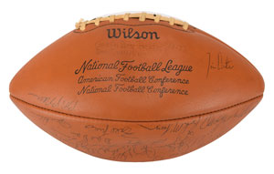 Lot #8365  Green Bay Packers 1972-73 Team-Signed Football - Image 4