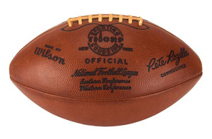 Lot #8373  NFL 1965 Championship 'Last Score' Game-used Football - Image 4