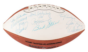Lot #8366  Green Bay Packers Hall of Famers Signed Football