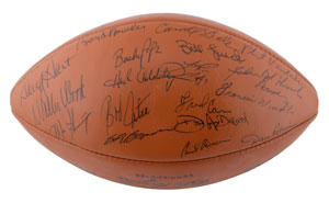 Lot #8364  Green Bay Packers 1968 Team-Signed Football - Image 3