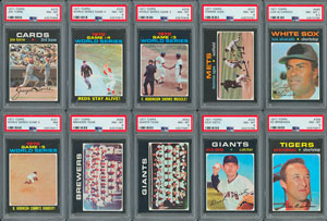Lot #8123  1971 Topps High Grade PSA Collection (12) - Image 1