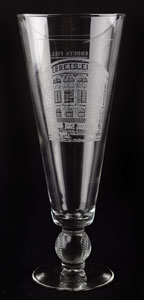 Lot #8319  Ebbets Field Commemorative Drinking Glass - Image 1