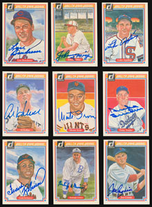 Lot #8129  1983 Donruss Hall of Fame Heroes Autographed Collection with (4) PSA/DNA Graded - Image 2