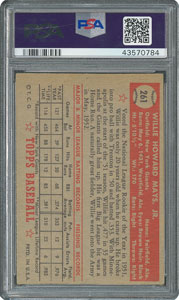 Lot #8048  1952-1953 Topps Mickey Mantle and Willie Mays PSA Graded Trio - Image 4