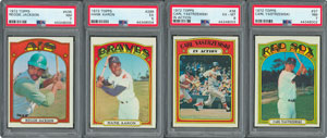 Lot #8125  1972 Topps High Grade Collection (200) with Four PSA Graded