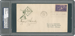 Lot #8207  Baseball Hall of Famers Group of (5) Signed Covers - Image 3