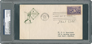 Lot #8207  Baseball Hall of Famers Group of (5) Signed Covers - Image 5