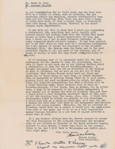 Lot #8276 Branch Rickey Typed Letter Signed - Image 2