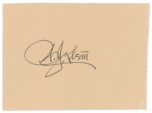 Lot #8246 Bill Klem Signature - Image 1
