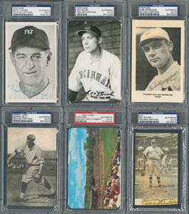 Lot #8205  Baseball Hall of Famer (6) Group Lot - Image 1