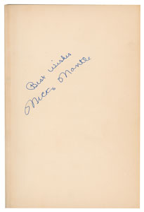 Lot #8253 Mickey Mantle Signed Book