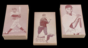 Lot #8033  1939-66 Exhibits Baseball Card Collection (152) with Salutations (24) and Two Team Cards - Image 2