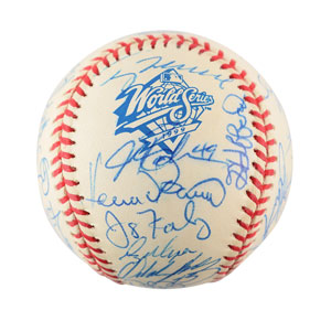 Lot #8332 Tom Glavine's 1999 Atlanta Braves Team-Signed Baseball - Image 3