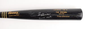 Lot #8327 Tom Glavine's Signed Game-Used Baseball Bat - Image 2