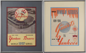 Lot #8325  New York Yankees Pair of World Series Programs - Image 1