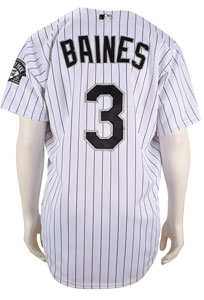 Lot #8197 Harold Baines Game-Worn 2000 Chicago White Sox Jersey - Image 2
