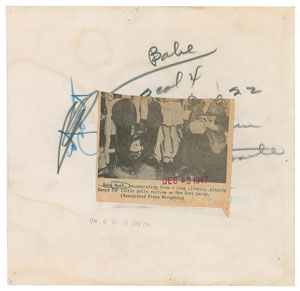 Lot #8323 Babe Ruth Pair of Original Press Photographs - Image 3