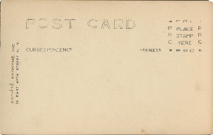 Lot #8309  1920s Societe Anonyme Babe Ruth Postcard - Very Rare! - Image 2