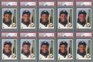 Lot #8131  1989 Ken Griffey Jr. Upper Deck Rookie Card PSA Graded Collection (10)