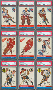 Lot #8146  1954 Topps PSA Graded Hockey Card Collection (28)
