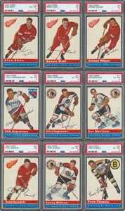 Lot #8146  1954 Topps PSA Graded Hockey Card Collection (28) - Image 2