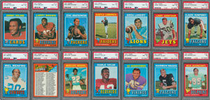 Lot #8143  1971 Topps Football Complete Set (263) with (28) PSA and BVG Graded Cards - Image 3