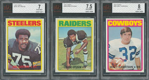 Lot #8142  1972 Topps Football Complete Set (351) with (59) PSA and BVG Graded Cards - Image 2