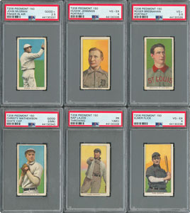 Lot #8010  T206 Hall of Famer Collection (6) with Christy Mathewson