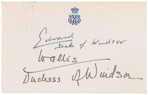 Lot #237 Duke and Duchess of Windsor