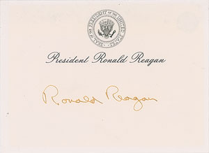 Lot #86 Ronald Reagan