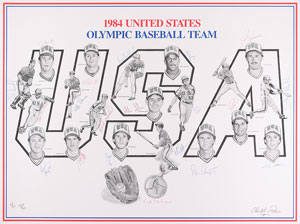 Lot #912  Baseball: Los Angeles 1984 Summer Olympics - Image 1