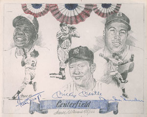 Lot #949  Mantle, Mays, and Snider - Image 1
