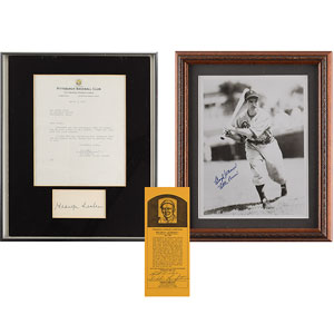 Lot #907  Baseball Hall of Famers - Image 1