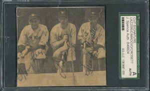 Lot #969  NY Yankees: DiMaggio, Lazzeri, and Crosetti - Image 1
