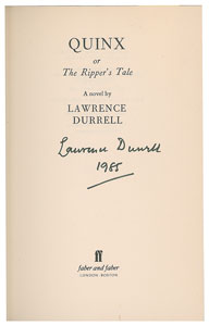 Lot #549 Lawrence Durrell - Image 2