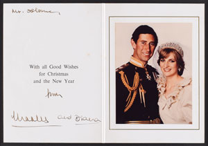 Lot #139  Princess Diana and Prince Charles