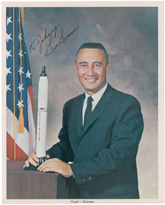 Lot #2248 Gus Grissom Signed Photograph