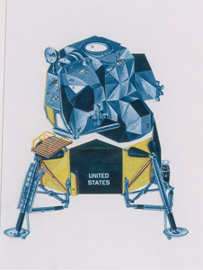 Lot #2245  NASA/Grumman Apollo Lunar Module Transgraphic Brochure - Image 1