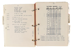Lot #2329 Dave Scott's Lunar Orbit-Flown Apollo 15 CSM Launch Checklist - Image 1