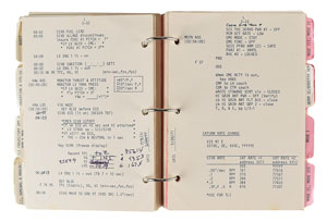 Lot #2329 Dave Scott's Lunar Orbit-Flown Apollo 15 CSM Launch Checklist - Image 16