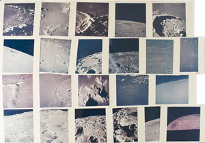 Lot #2697  NASA Group of (22) Red-Numbered Lunar Photographs - Image 1