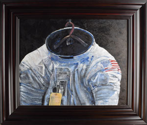 Lot #2684 Ron Woods Original Painting of Tom Stafford's Space Suit - Image 1
