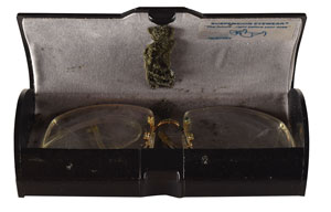Lot #2573 Jeff Hoffman's STS-61 Flown Eyeglasses and Case - Image 2