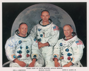 Lot #2283  Apollo 11 Signed Photograph