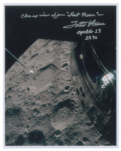 Lot #2444 Fred Haise Signed Photograph