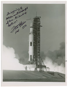 Lot #2446 Fred Haise Signed Photograph - Image 1