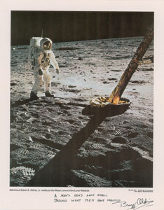 Lot #2266 Buzz Aldrin Oversized Signed Photograph - Image 1