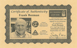 Lot #2255 Frank Borman and Jim Lovell Signed Photograph - Image 3